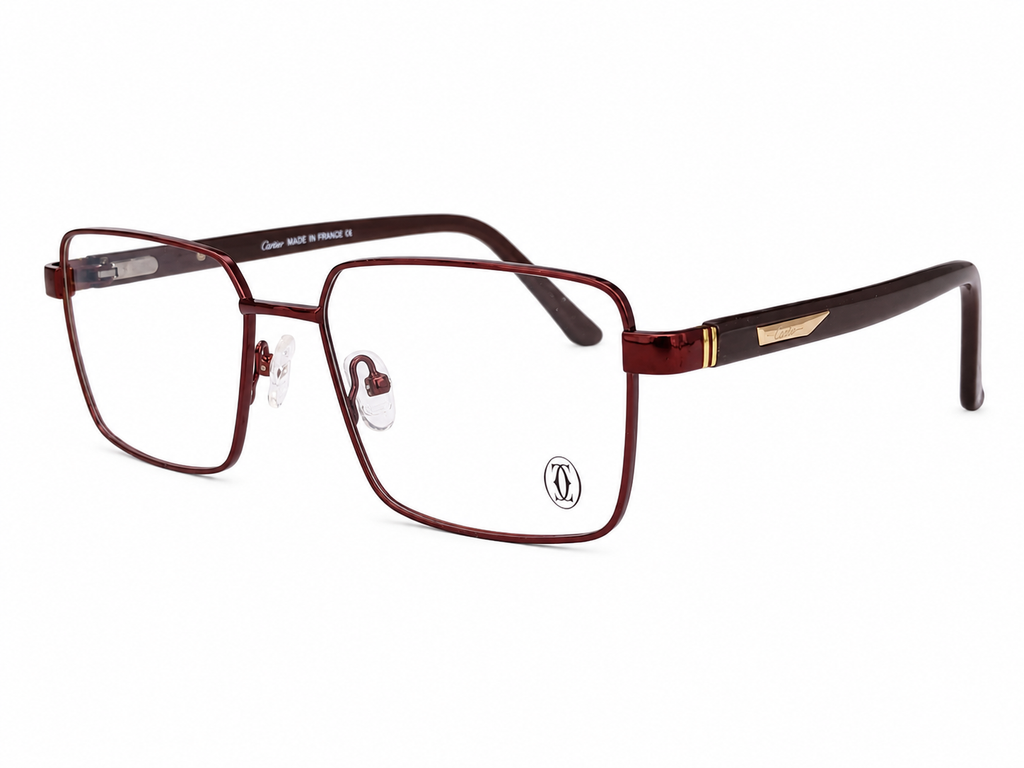Modern Square Metal Eyeglasses Frame for Men & Women