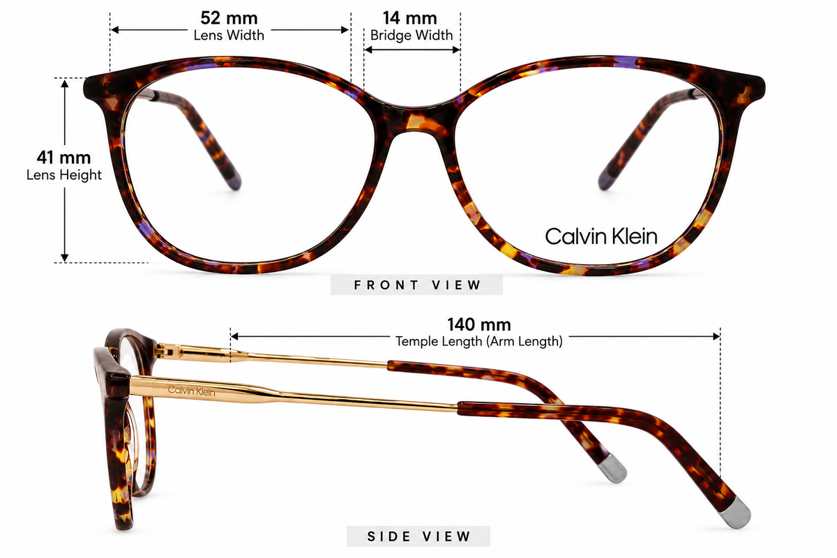 Calvin Klein CK5462 Original Eyeglasses – Tortoise Purple Acetate