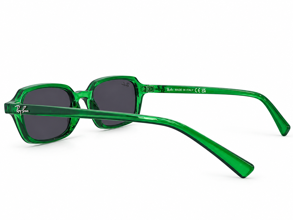 Crystal Emerald Green Unisex Rectangular Sunglasses – Premium Trendy Eyewear