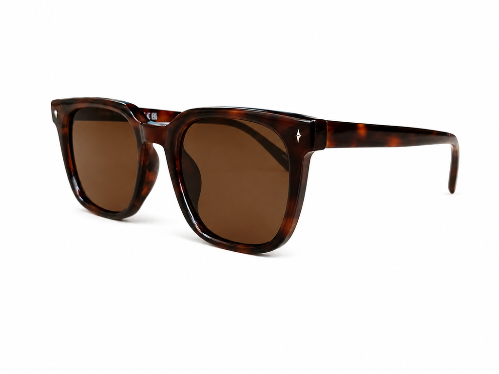 Classic Square Brown Tortoise Sunglasses