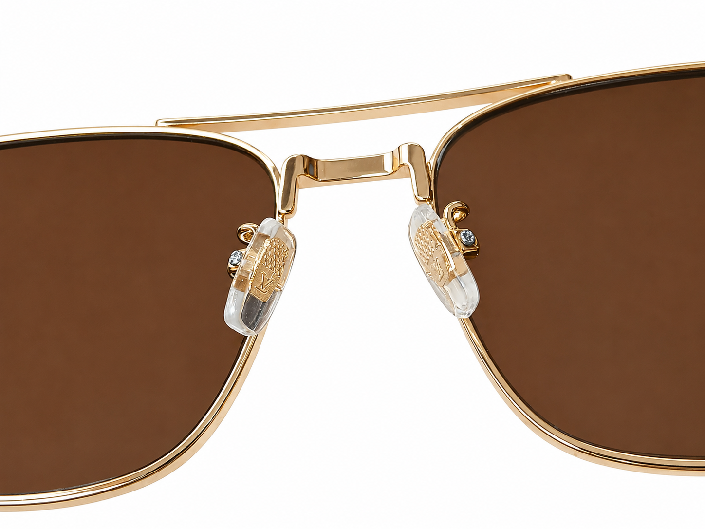 Modern Double-Bridge Square Sunglasses – Unisex