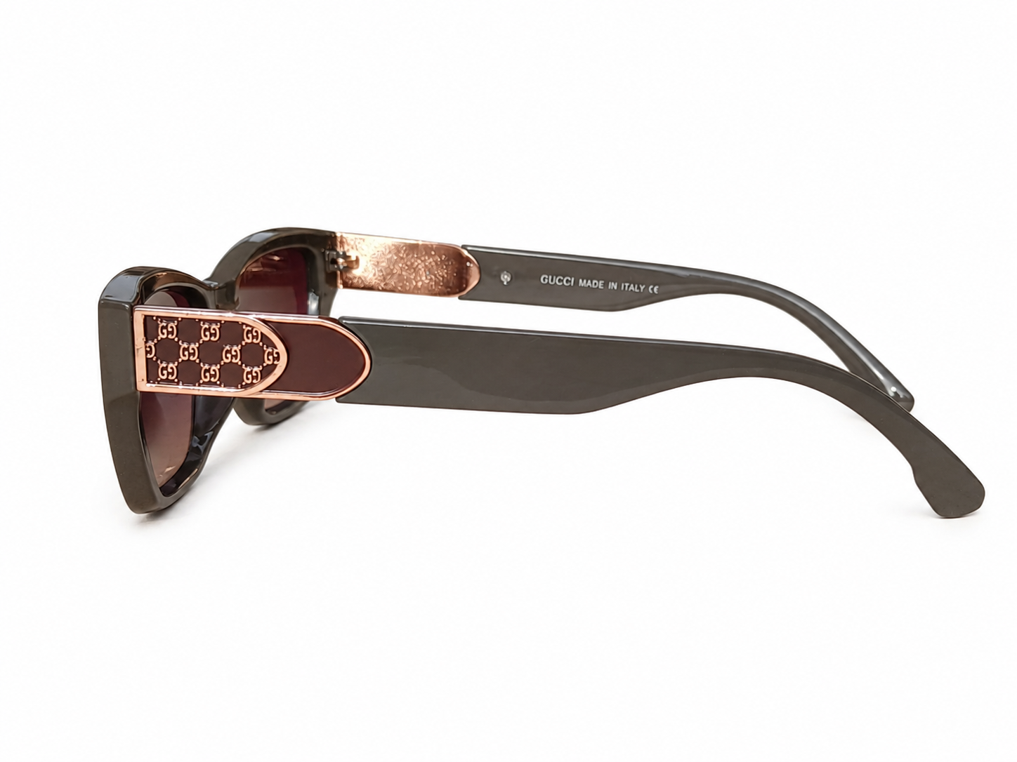 Olive Noir Luxe Cat-Eye Sunglasses