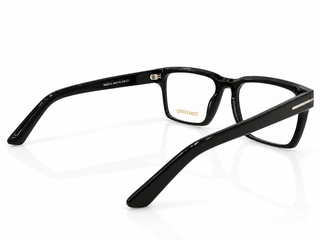 Luxury Black Rectangular Eyeglasses – Premium Optical Frame
