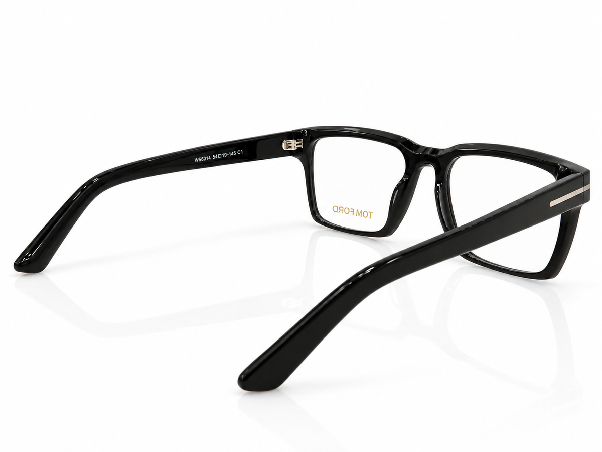Luxury Black Rectangular Eyeglasses – Premium Optical Frame