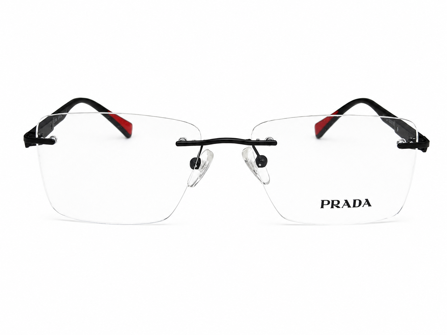 Rimless Square Eyeglasses Frame for Unisex