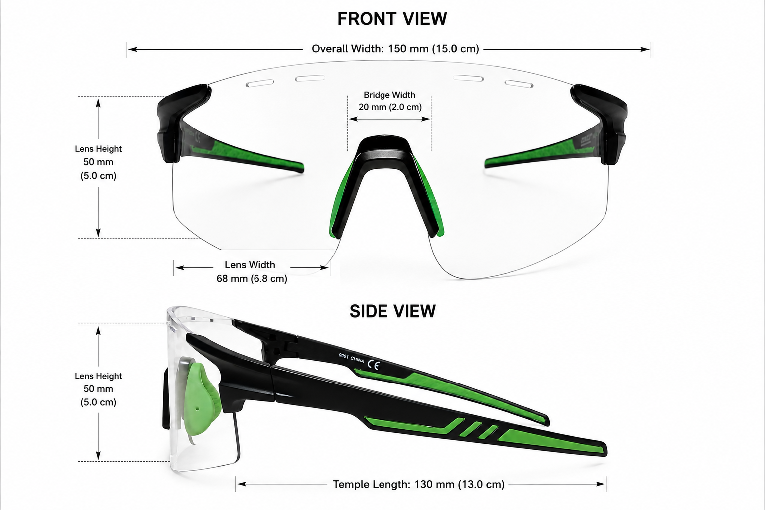Rimless Clear Safety Glasses – Lightweight Protective Eyewear