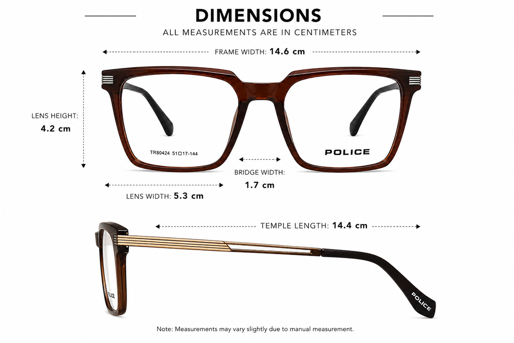 Smart Fit Square Eyeglasses