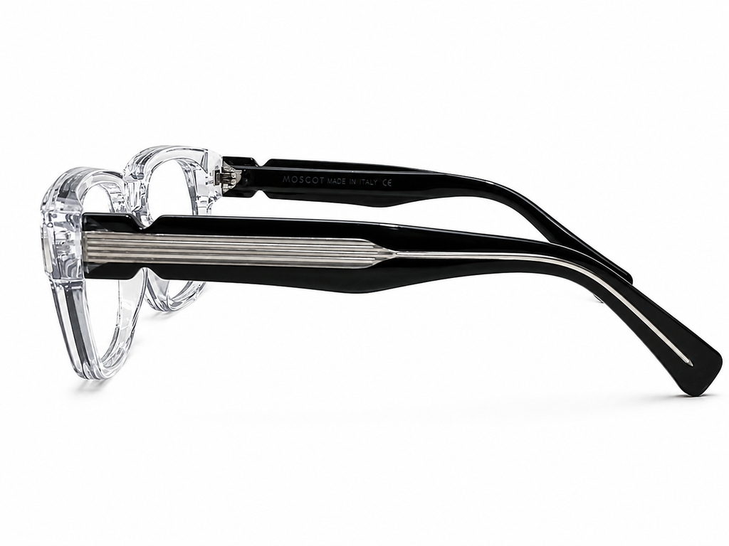 Clear Square Sunglasses – Unisex | Transparent Frame with Smoke Lenses