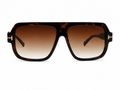 Tom Ford Havana Square Men's Sunglasses