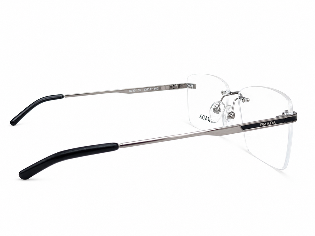 Rimless Square Eyeglasses Frame for Men & Women