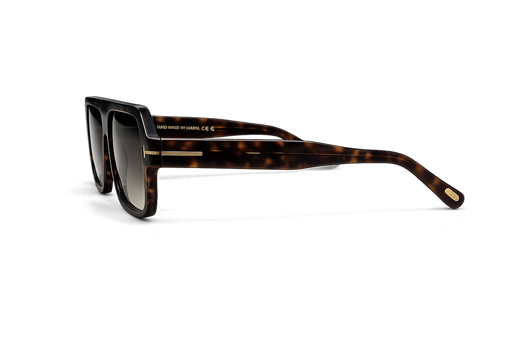 Tom Ford Havana Square Men's Sunglasses