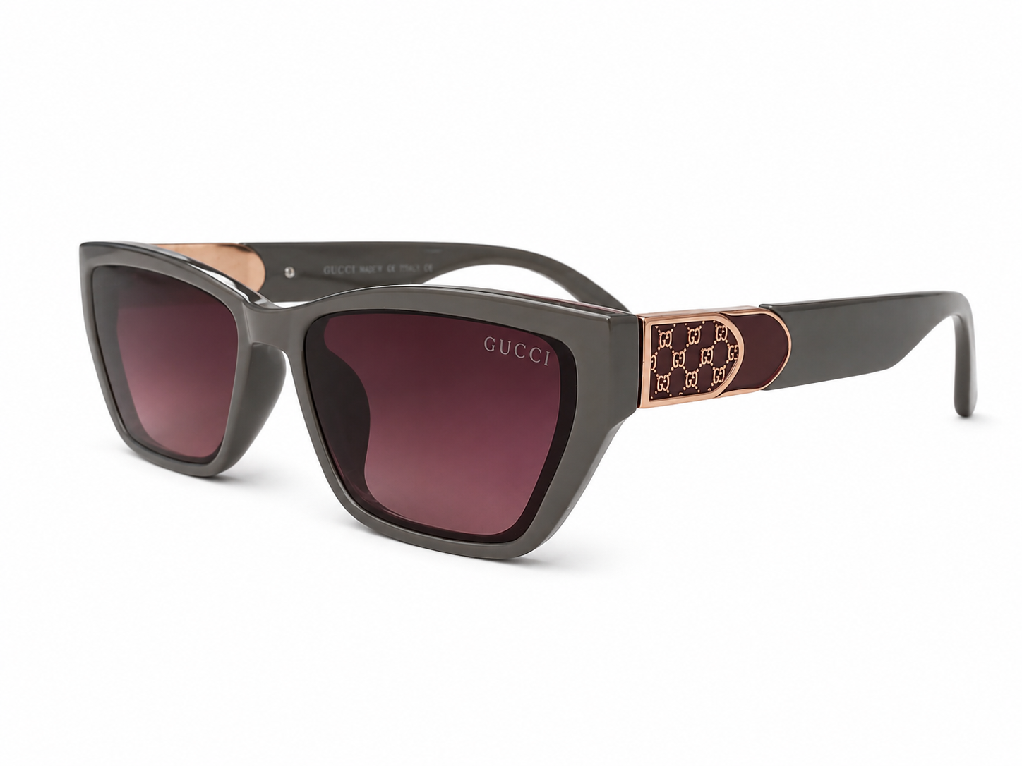 Olive Noir Luxe Cat-Eye Sunglasses