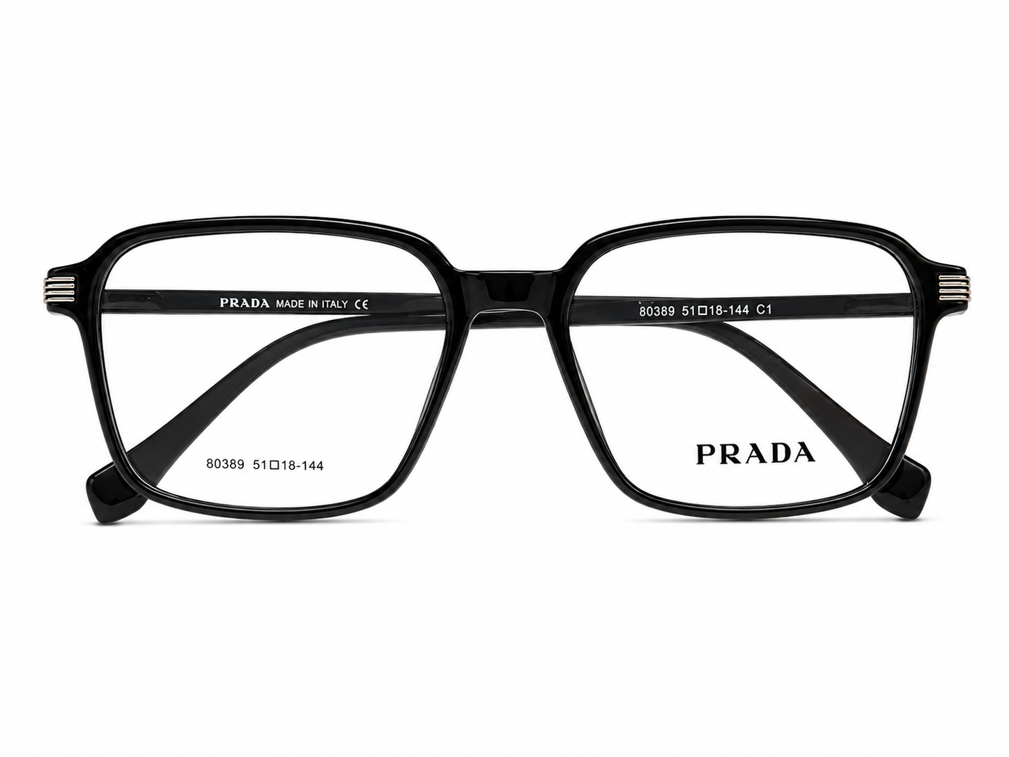 Luxury Square Eyeglasses - Metallic Sides