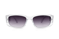 Oversized Transparent Rectangular Sunglasses