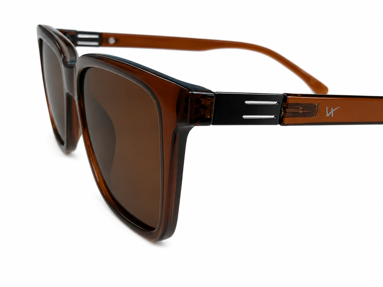Brown Square Sunglasses – Lightweight Unisex Fashion Eyewear