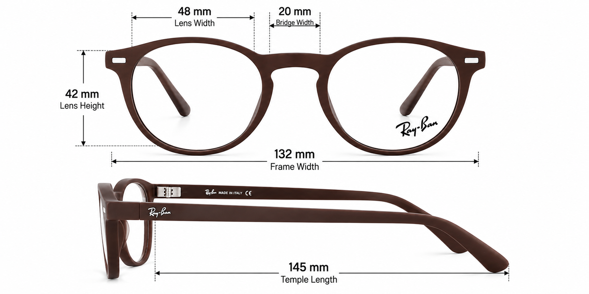RB8086 Polarized Magnetic Clip-On Eyeglasses – 2-in-1 Optical & Sunglasses Frame