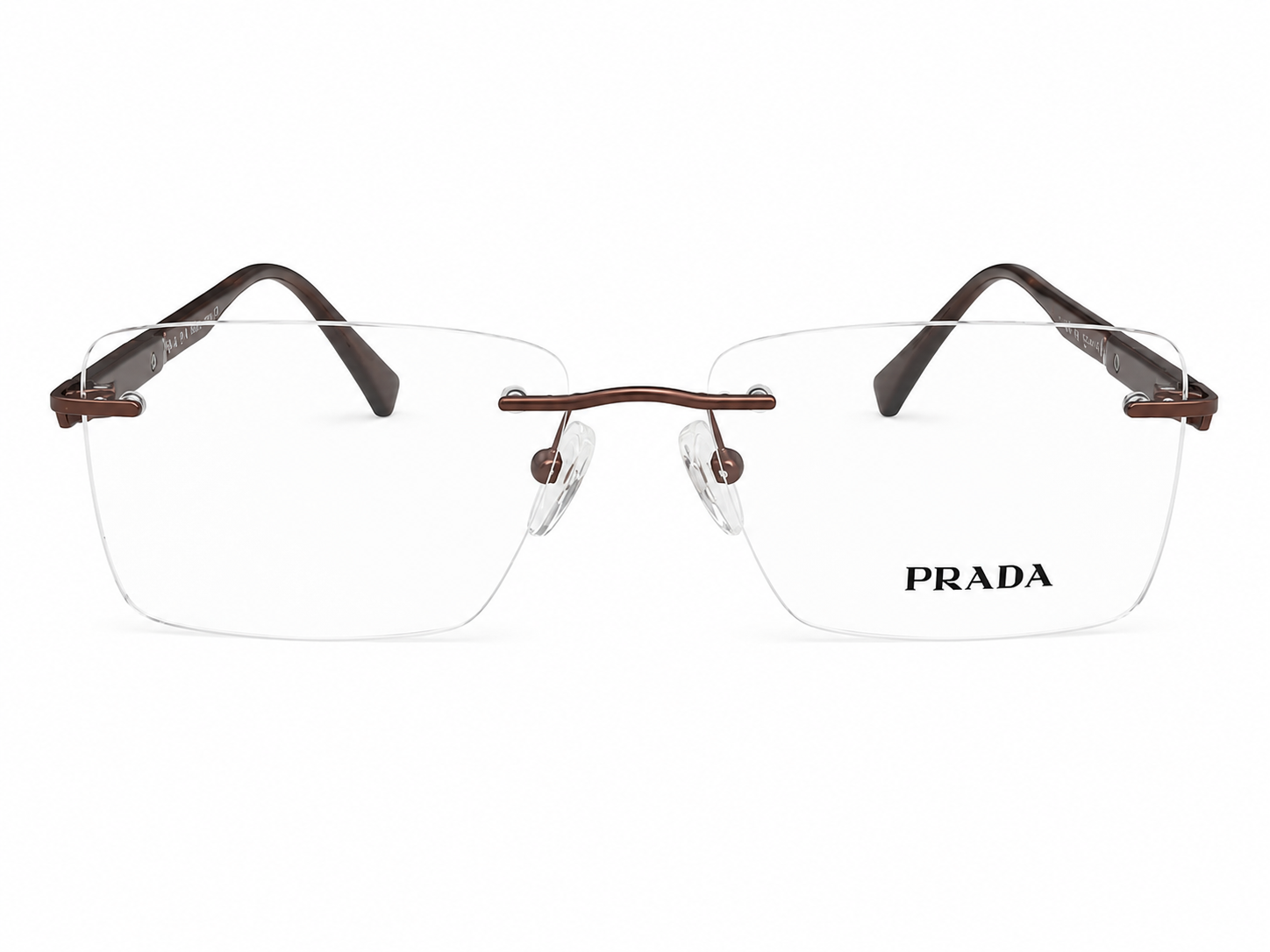 Rimless Square Eyeglasses Frame for Unisex
