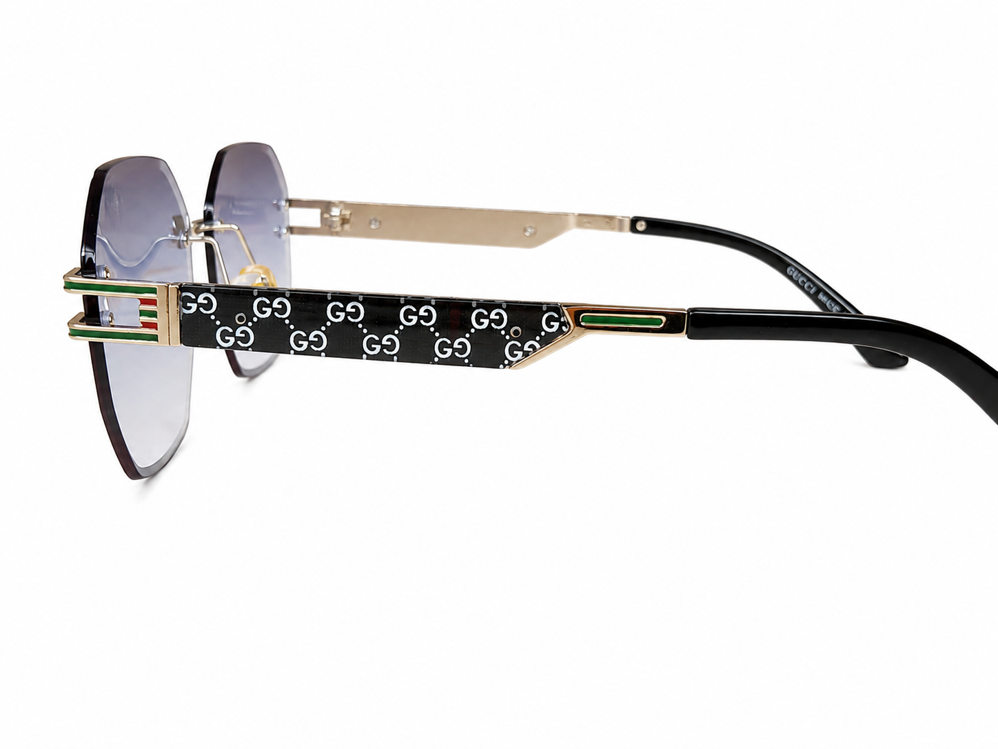 Rimless Geometric Designer Sunglasses For Men & Women