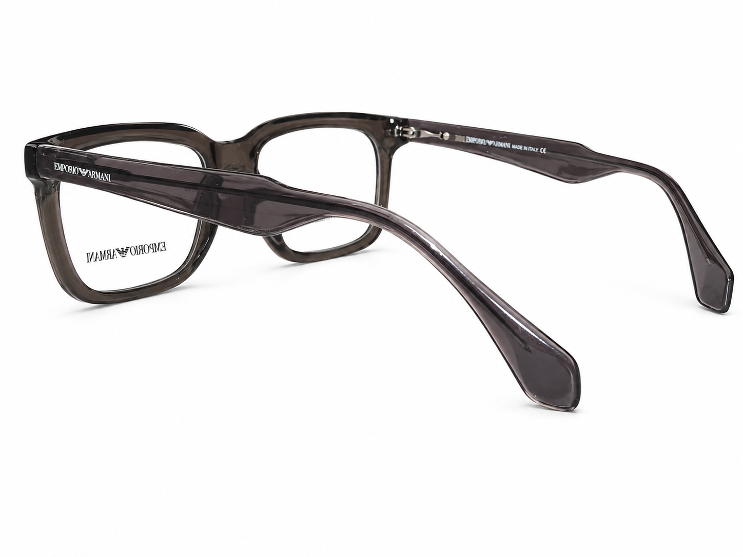 Premium Square Eyeglasses – Transparent Smoke Grey Frame | 53-17-149