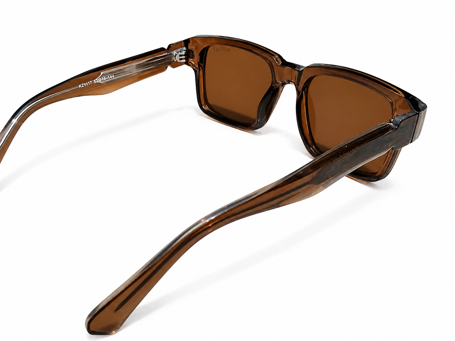 Clear Square Sunglasses – Unisex | Transparent Frame with Smoke Lenses