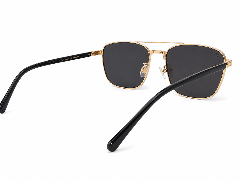 Modern Double-Bridge Square Sunglasses – Unisex