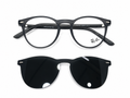 Classic Round Clip-On Eyeglasses – Magnetic 2-in-1 Frame