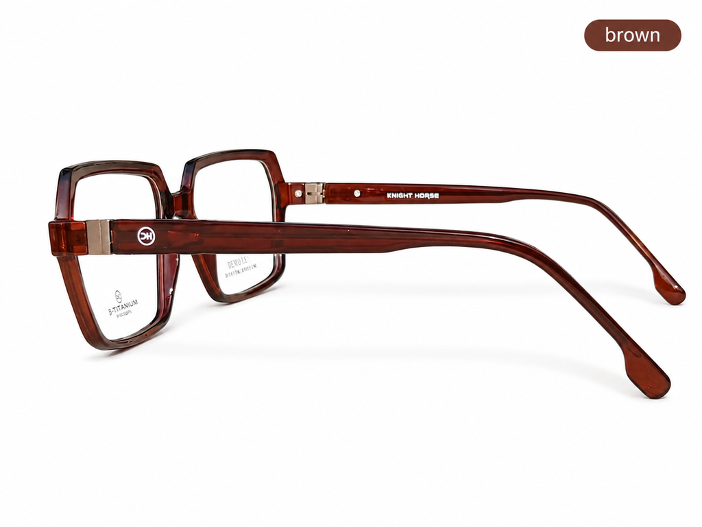 Premium Geometric Square Eyeglass Frame – Lightweight Plastic Optical Glasses for Men & Women