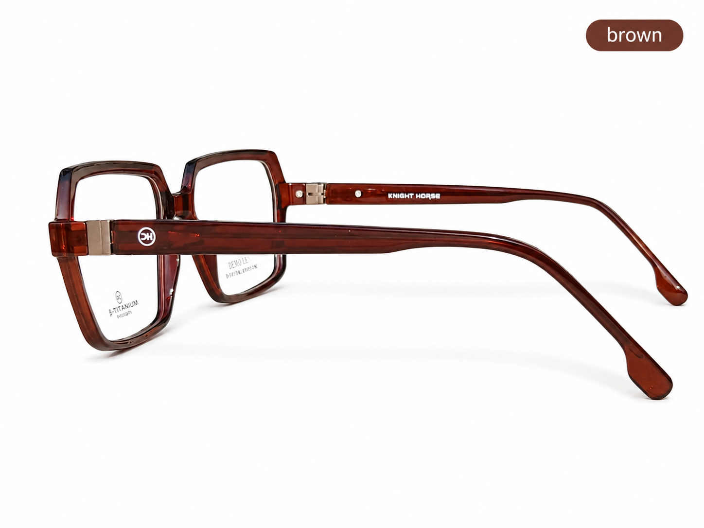 Premium Geometric Square Eyeglass Frame – Lightweight Plastic Optical Glasses for Men & Women