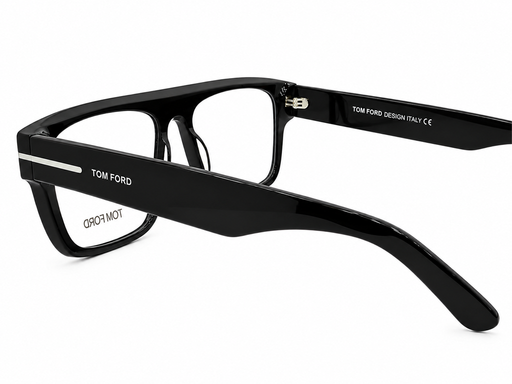 Premium Handmade Acetate Rectangular Eyeglasses – Black Optical Frame