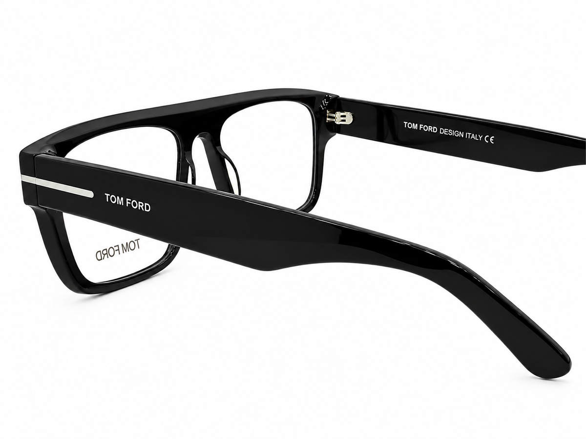 Premium Handmade Acetate Rectangular Eyeglasses – Black Optical Frame
