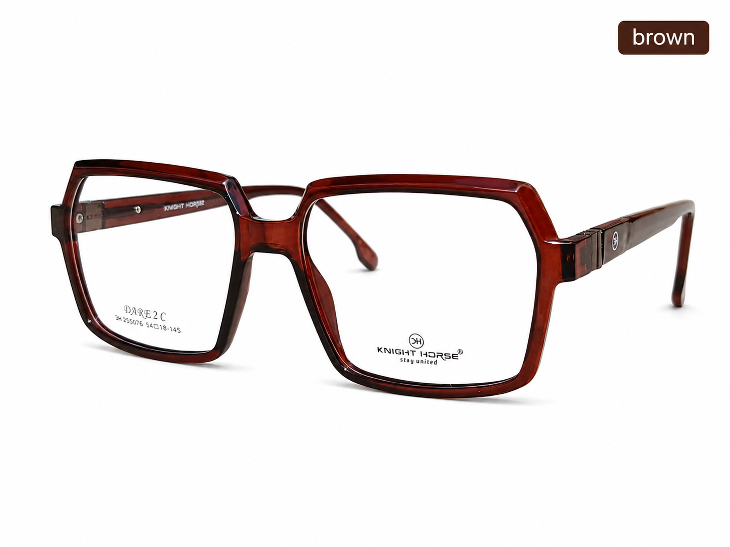 Premium Geometric Square Eyeglass Frame – Lightweight Plastic Optical Glasses for Men & Women