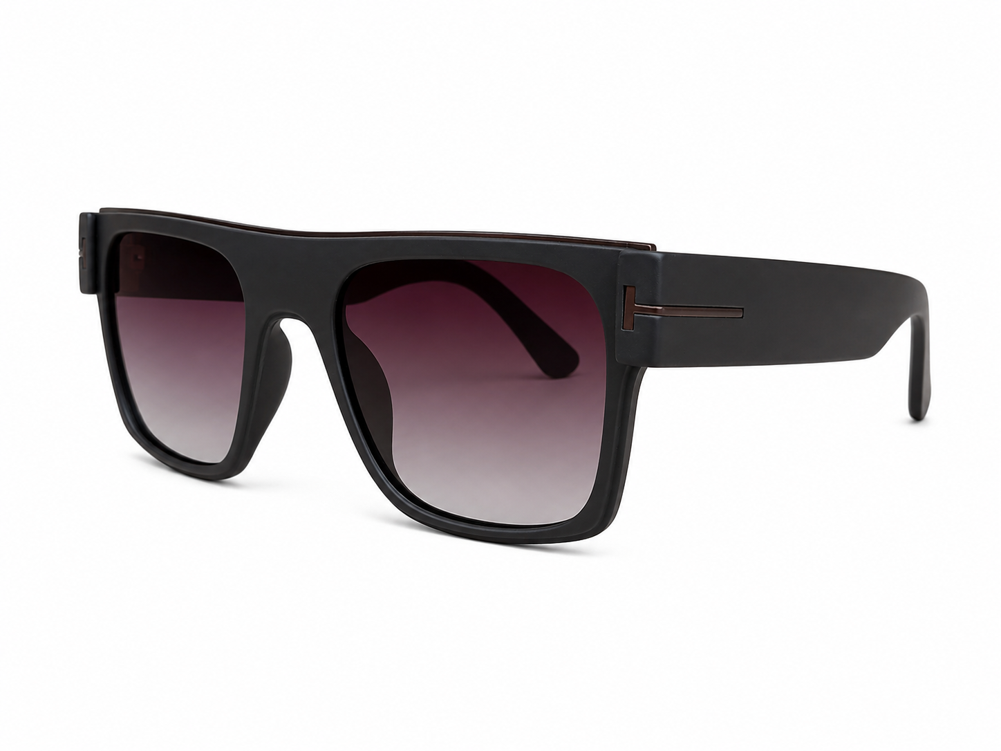 Black Oversized Shield Sunglasses For Men
