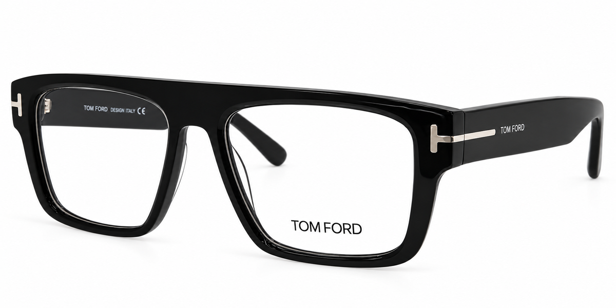 Premium Handmade Acetate Rectangular Eyeglasses – Black Optical Frame