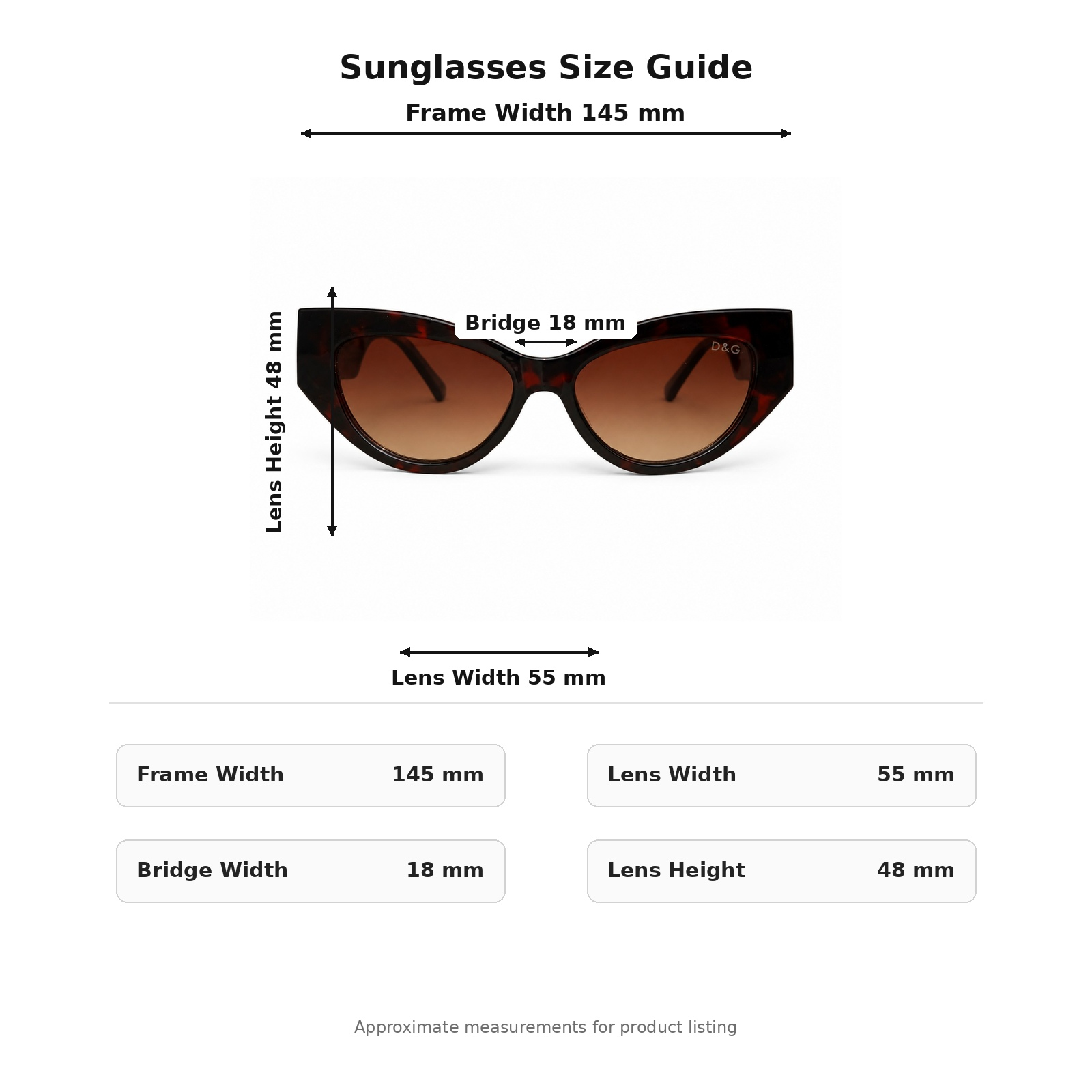 Midnight Havana™ Cat-Eye Sunglasses for Women | Luxury Tortoise Brown Frame