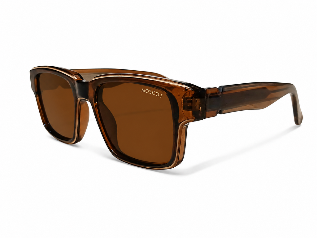 Clear Square Sunglasses – Unisex | Transparent Frame with Smoke Lenses