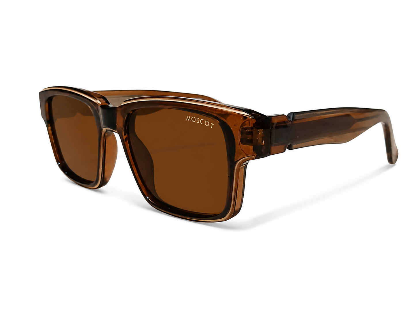 Clear Square Sunglasses – Unisex | Transparent Frame with Smoke Lenses
