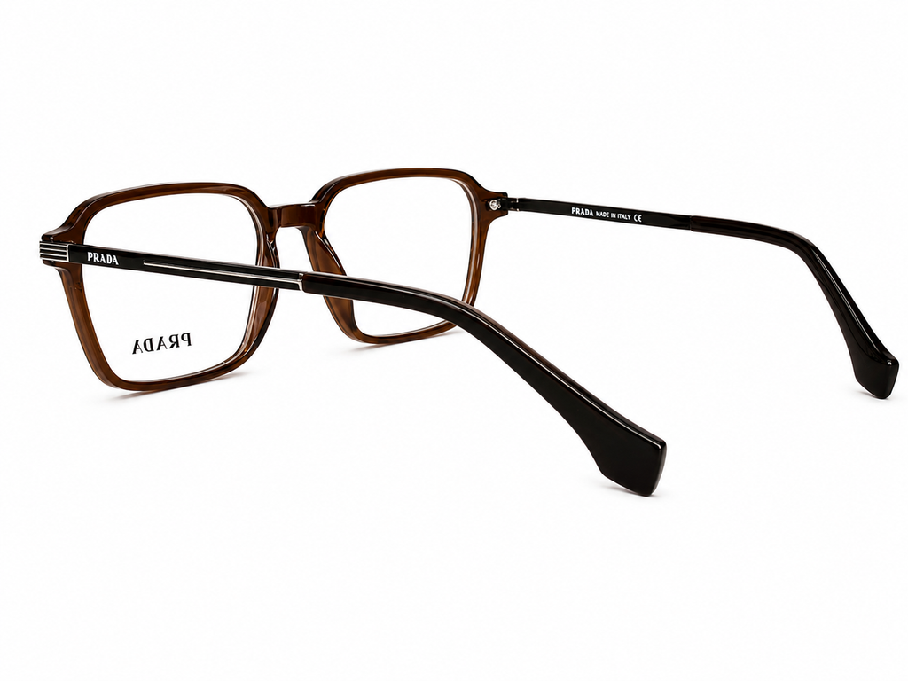 Luxury Square Eyeglasses - Metallic Sides
