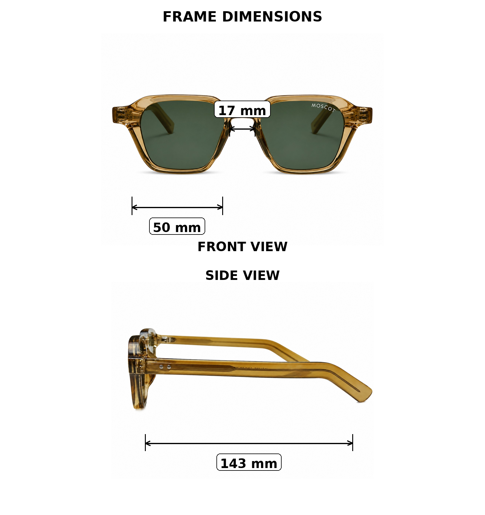 Classic Square Sunglasses – Lightweight