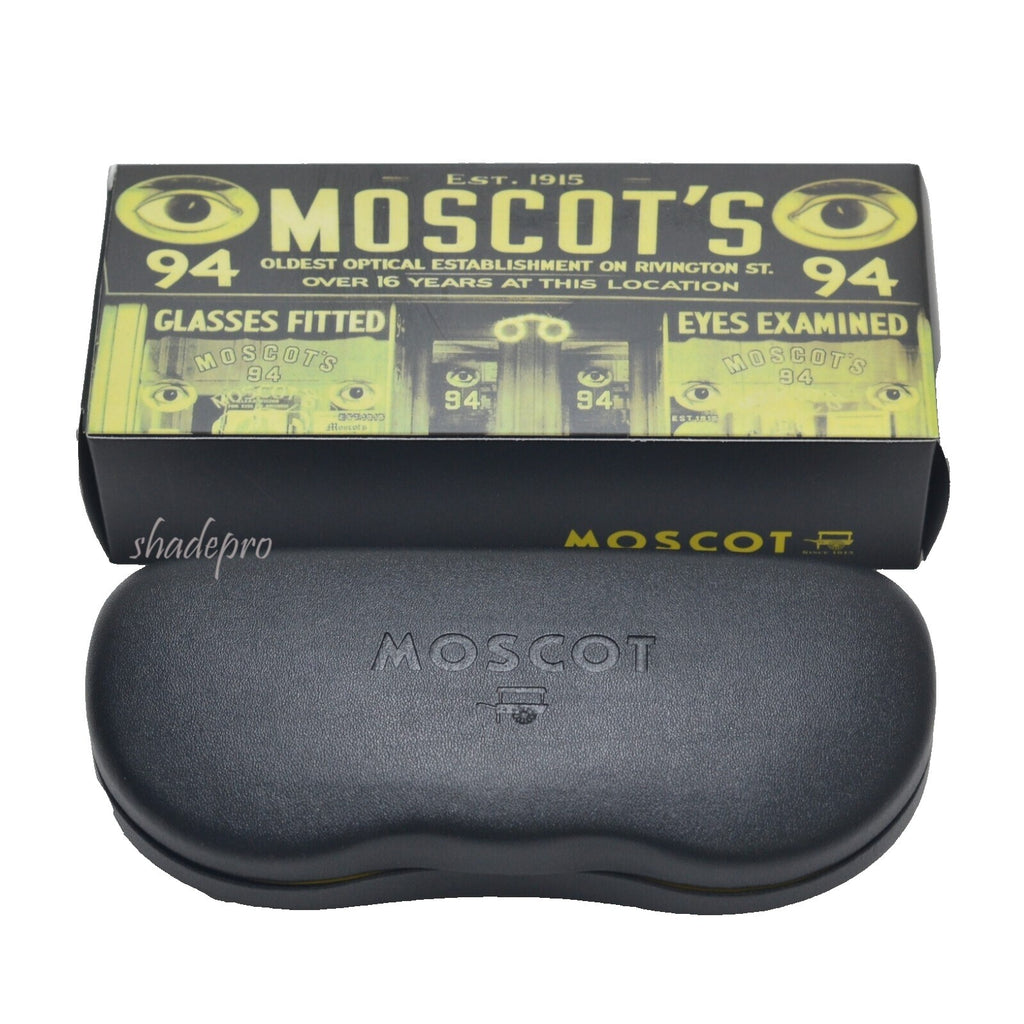 Moscot Style Square Sunglasses – Crystal Grey & Black