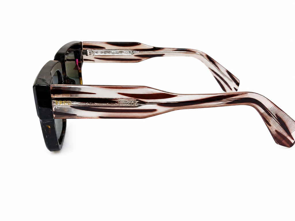 FRED Unisex Oversized Rectangular Sunglasses
